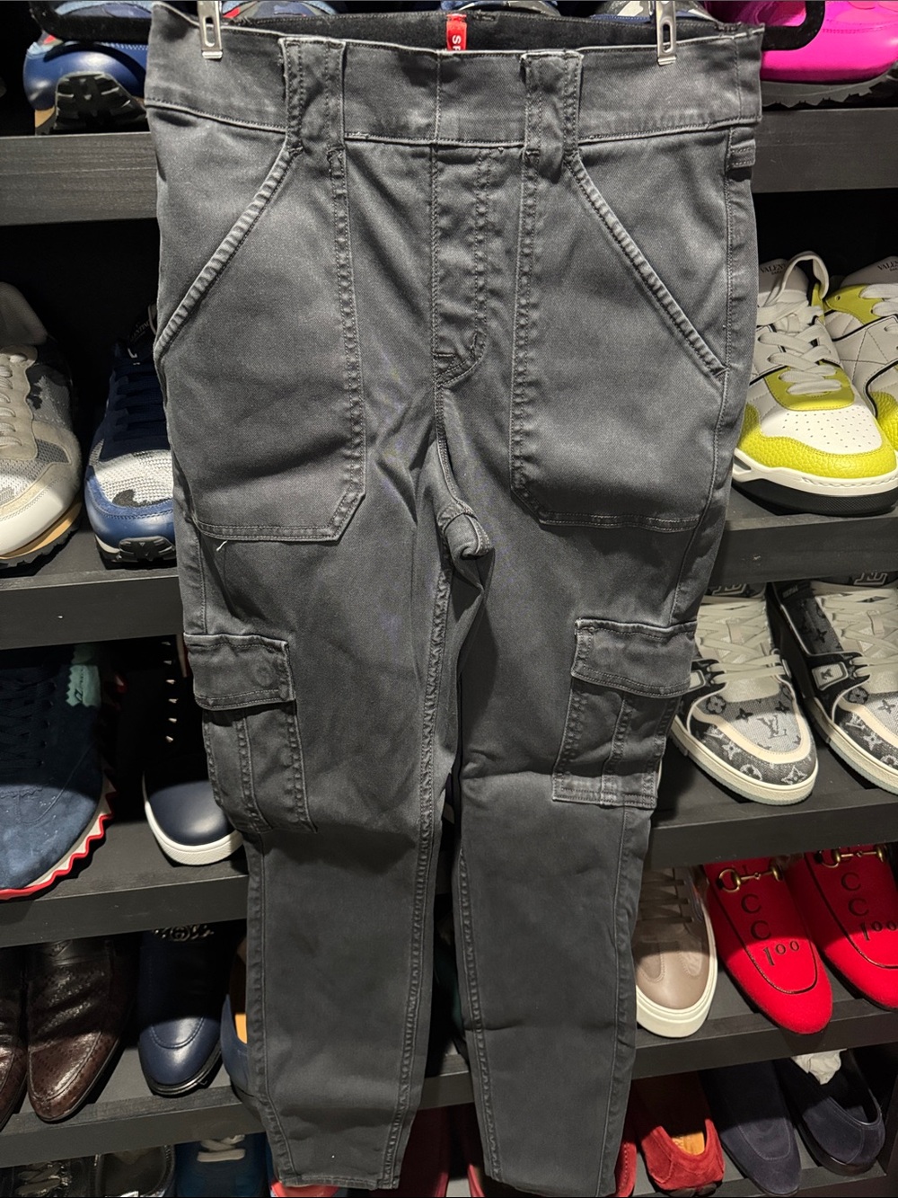SPANX Charcoal Gray Cargo Leggings